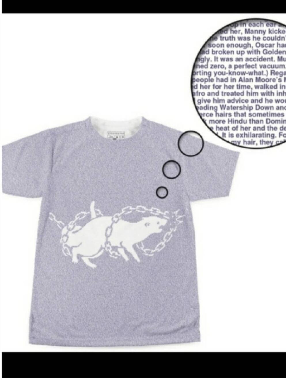 Litograph Tee "Oscar Wao" 40,000 Words Size Medium